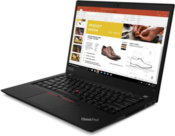 Side View, Lenovo ThinkPad T14 Gen 1 Laptop Computer 14" Intel Core i5 10th Generation 16GB Ram 256 GB SSD Wi-Fi Windows 11 Professional