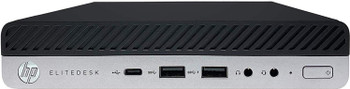 Front View, HP EliteDesk 800 G5 Micro Computer Intel Core i5 9th Generation 16GB RAM 256GB SSD Windows 11 Professional