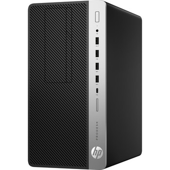 Side View, HP ProDesk 600 G4 Tower Desktop Computer Intel Core i7 8th Generation 16GB RAM 512GB SSD Wi-Fi Windows 11 Professional