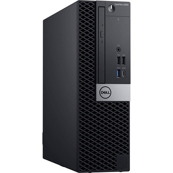 Front Side View, Dell OptiPlex 5060 SFF Desktop Computer Intel Core i5 8th gen 16GB RAM 1TB SSD Wi-Fi Win 11 Pro