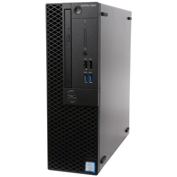 Front View Dell OptiPlex 3060 SFF Intel Core i3- 8th Gen Hexacore 16GB RAM 256SSD HDMI Wi-Fi Windows 11 Pro NO DVD drive