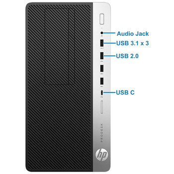 HP ProDesk 600 G4 Tower Intel Core i5-8500 6-Core 16GB RAM 1TB HDD Windows 11 Pro, Wi-Fi, DVD
