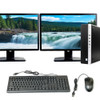 HP ProDesk 600 G4 Desktop Computer Intel Core i5 8th Generation Processor 16GB RAM 1TB SSD Dual 22in Monitor Wi-Fi Windows 11 Professional