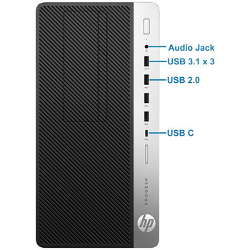 HP ProDesk 600 G4 Tower Intel i5 8th Gen 32GB RAM 2TB HDD 22in LCD Windows 11 Pro Wi-Fi