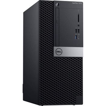 Dell OptiPlex 7070 Tower Intel Core i7 9th Gen. 32GB RAM 500GB HDD+256GB SSD Windows 11 Pro Wi-Fi, DVD/RW