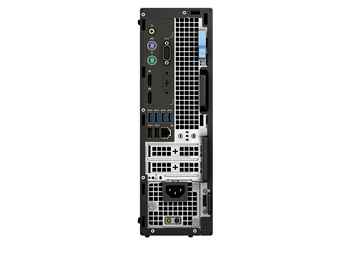 Back View, Dell Precision 3430 SFF Desktop Computer Intel Core i7 8th generation 16GB RAM 256GB SSD Wi-Fi Windows 11 Professional